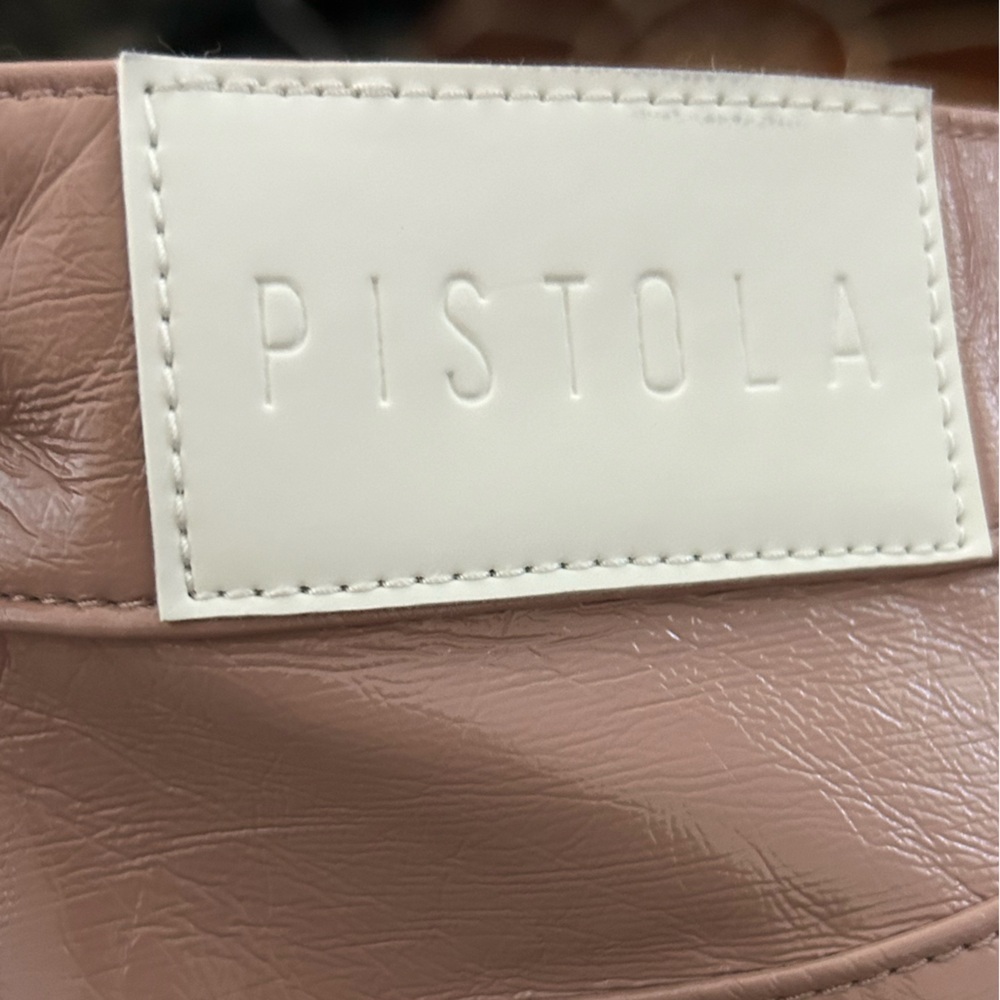 NWT PISTOLA Cassie Super High Rise Straight Leg Faux Leather Pants 25,28,30,31 - Picture 16 of 16